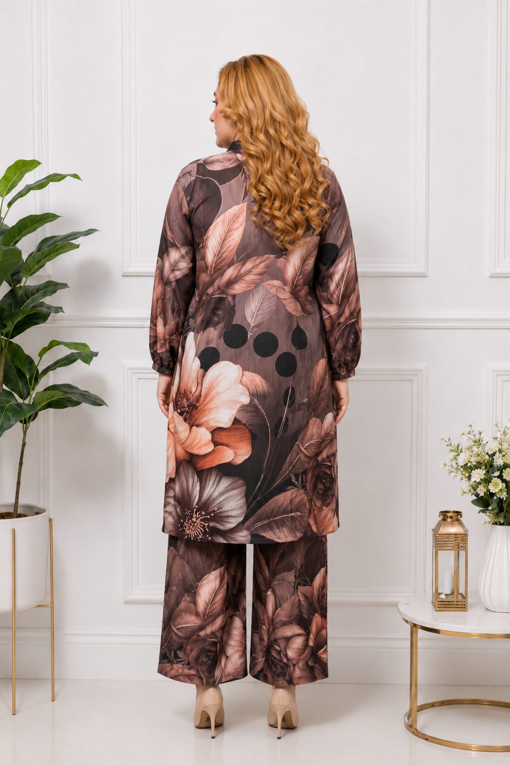 Coffee Brown Doriya Lawn